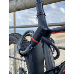 Bike Security Lock Zefal K-Traz C9 Combination Cable 185cm x 15mm Grey
