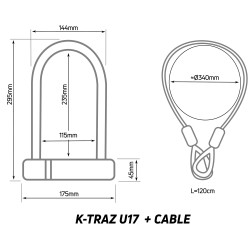 K-TRAZ U17 CABLE