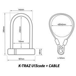 K-TRAZ U13 CODE + CABLE